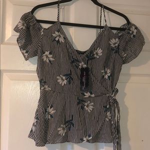 Floral off the shoulder top